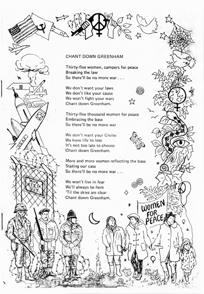 Chant Down Greenham songbook
