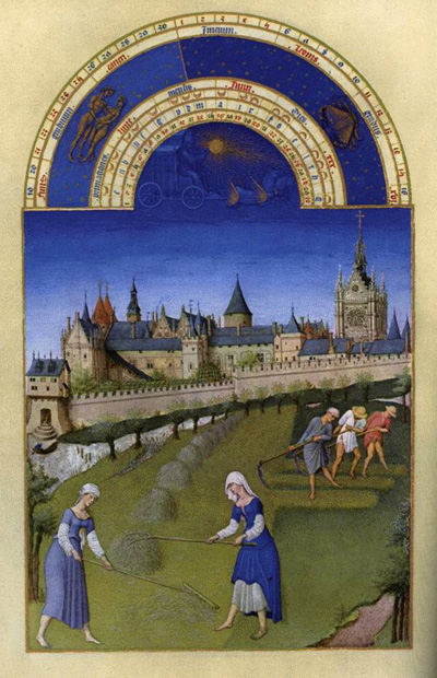 juni fra Les très riches heures du Duc de Berry