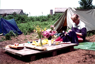 Grethe Andersen: The Camp. Greenham Common June 1983.