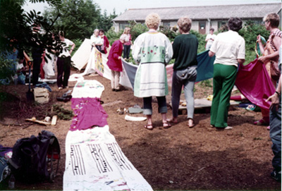 Grethe Andersen: The Dragon. Greenham Common June 1983.