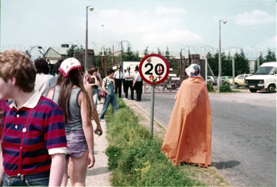 Grethe Andersen: The Dragon. Greenham Common June 1983.