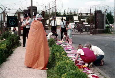 Grethe Andersen: The Dragon. Greenham Common June 1983.