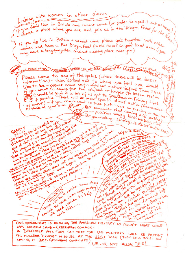 Greenham Common: Fire and Dragon Feast 1983 