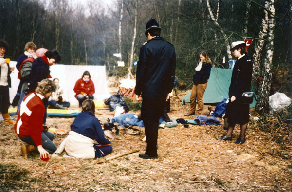 Ulla Moltved: Greenham Common 1984.