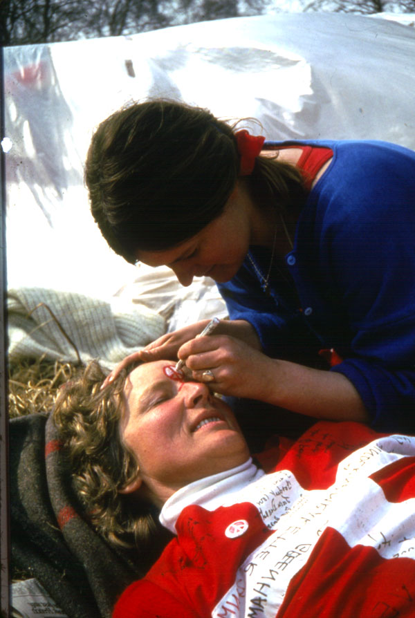 Ulla Moltved: Greenham Common Easter 1984.