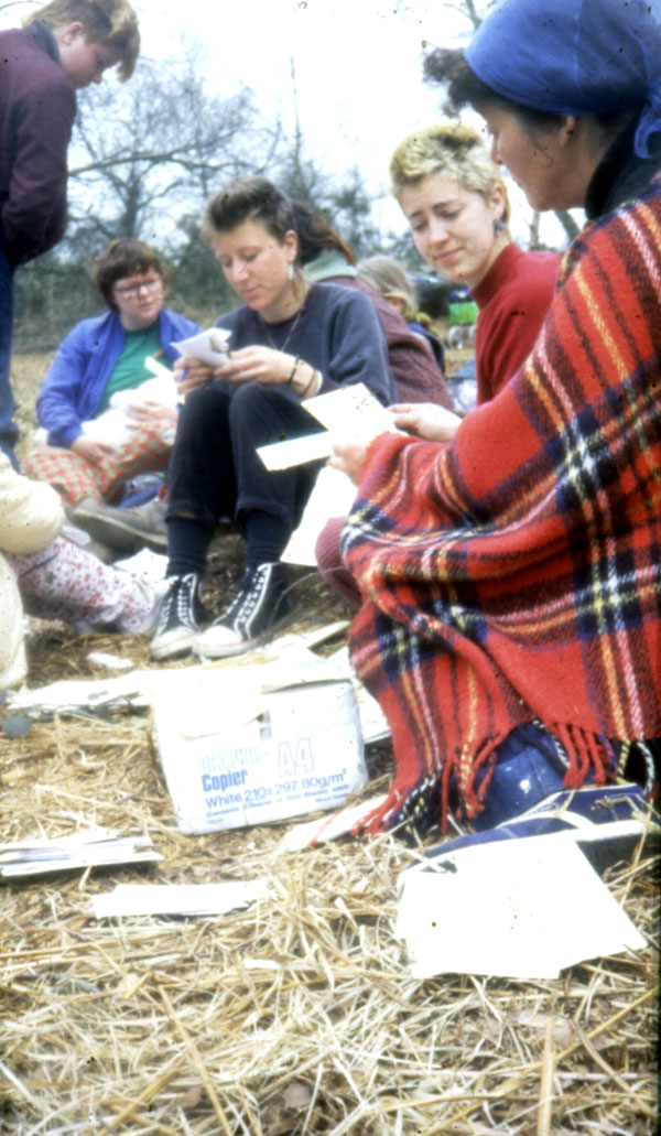 Ulla Moltved: Greenham Common Easter 1984.