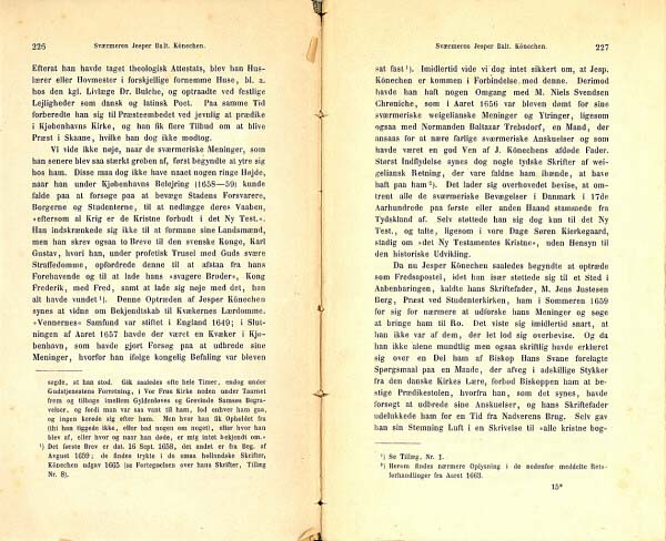 R&oslash;rdam, Holger Fr.: Efterretninger om Sv&aelig;rmeren Jesper Balterzen K&ouml;nichen. Kirkehistoriske Samlinger, 2. r&aelig;kke, bd. 3. s. 226-227.