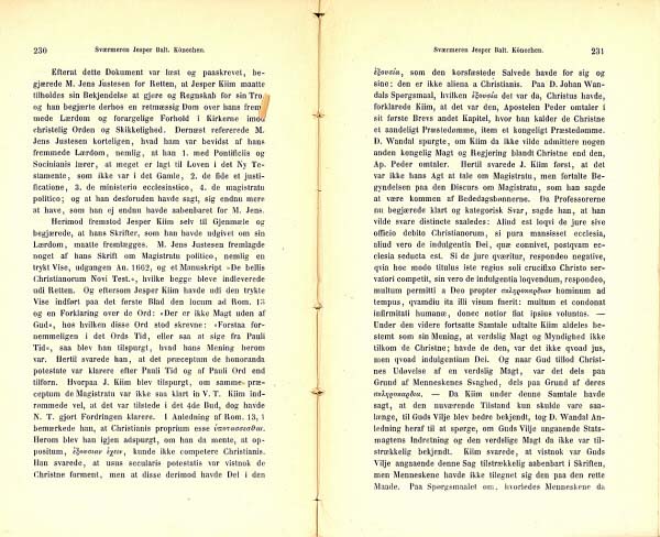 R&oslash;rdam, Holger Fr.: Efterretninger om Sv&aelig;rmeren Jesper Balterzen K&ouml;nichen. Kirkehistoriske Samlinger, 2. r&aelig;kke, bd. 3. s. 230-231.