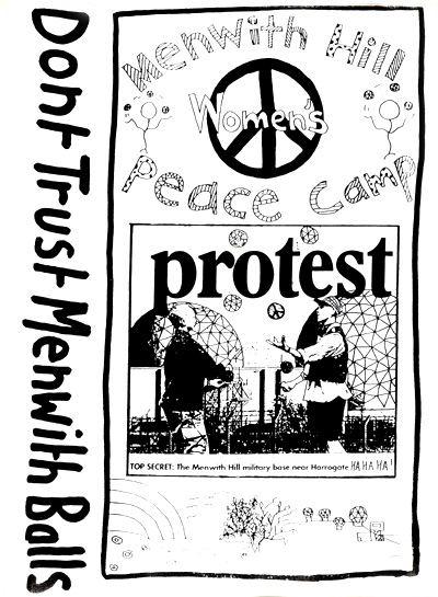 Don't trust Menwith Balls</b> / Womenwith Hill Peace Camp. - 1996.