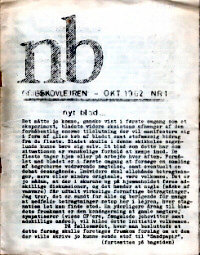 NB, 1962:1. Udsendt af Gribskovlejren.