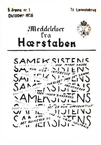 Meddelelser fra H&aelig;rstaben, 1956:1 - klassificeret til tjenestebrug