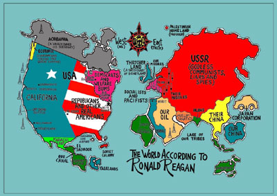 Ronald Reagan poster.