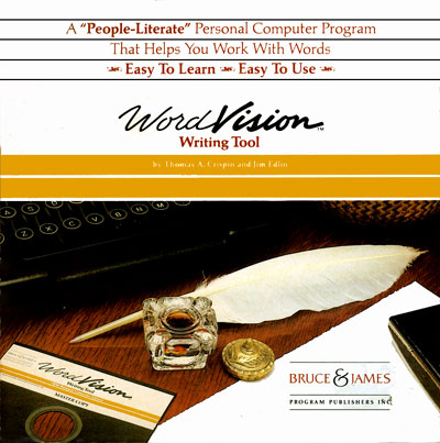 Bruce & James: WordVision Writing Tool, 1983