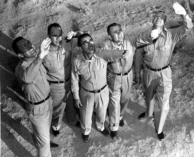 amerikanske soldater som fors&oslash;gskaniner, Nevada 1951