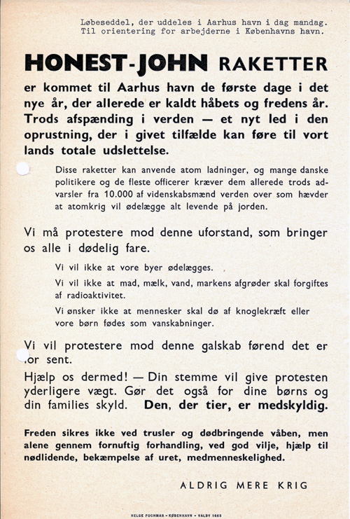 AmK l&oslash;beseddel, 1960. I Holger Terps privatarkiv. 