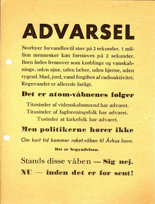 AmK l&oslash;beseddel, 1960. I Holger Terps privatarkiv. 