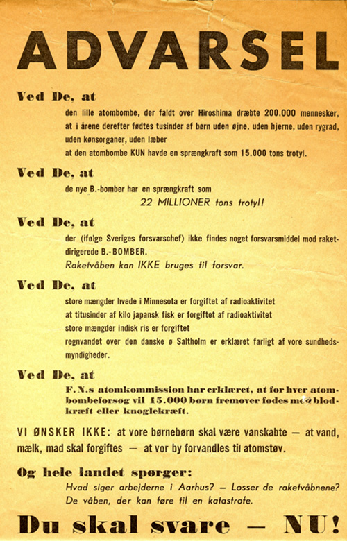 AmK l&oslash;beseddel, 1960. I Holger Terps privatarkiv. 