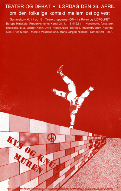 Teater og debat op Borup H&oslash;jskole 26. april 1986.