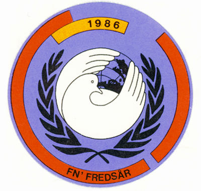 FN's internationale freds&aring;r. Ukendt kunstner.